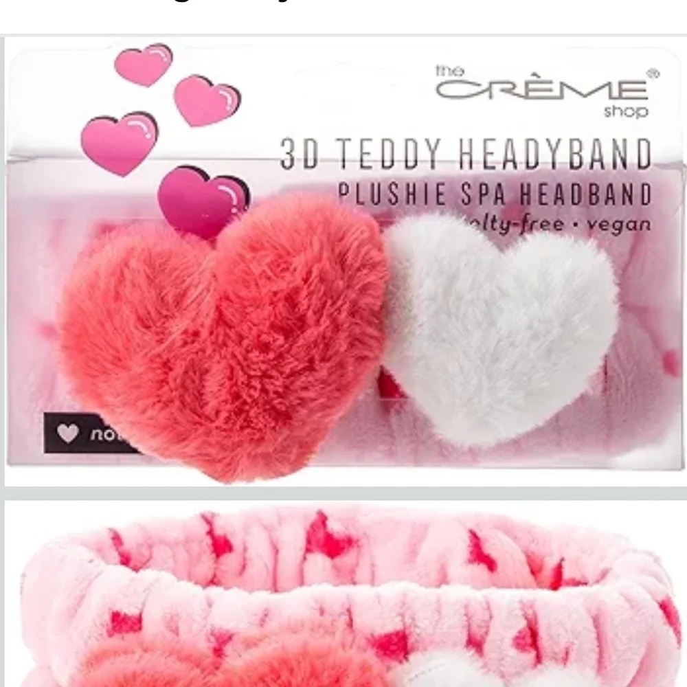 The Creme Shop 3D Teddy Headyband‎ Plushie Spa Headband 